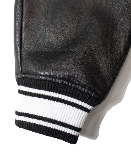 FIRST DOWN（ファーストダウン）の「FIRST DOWN USA限定 PU Varsity JKT（その他アウター・メンズ・ブラック・L/M/XL）」の11枚目の写真