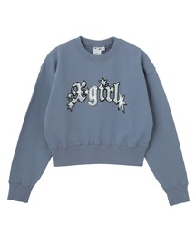 X-girl | OVERLAPPED LOGO COMPACT SWEAT TOP(スウェット)