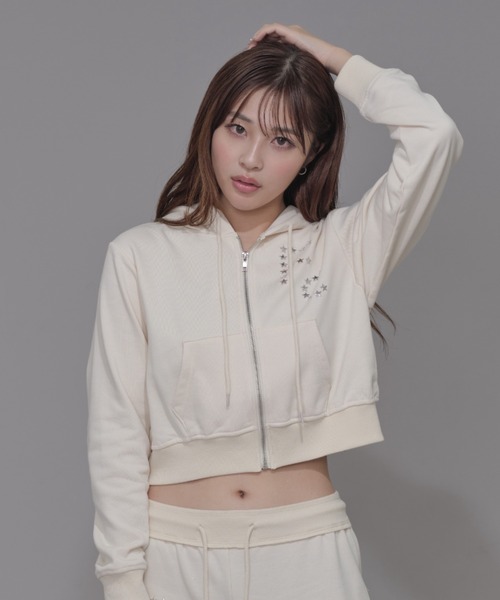 FCMM（エフシーエムエム）の「【日本限定】STAR ZIP UP HOODIE/スタージップアップフーディ（パーカー・レディース・アイボリー/グレー/ネイビー・SMALL/MEDIUM）」の16枚目の写真
