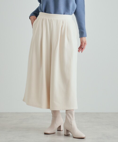 DRESKIP（ドレスキップ）の「◆【S-LL】すそくるっガウチョパンツ（その他パンツ・レディース・ブラック/アイボリー/ベージュ・03/02/01/04）」の12枚目の写真