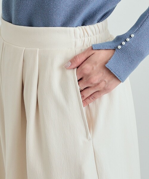 DRESKIP（ドレスキップ）の「◆【S-LL】すそくるっガウチョパンツ（その他パンツ・レディース・ブラック/アイボリー/ベージュ・03/02/01/04）」の21枚目の写真