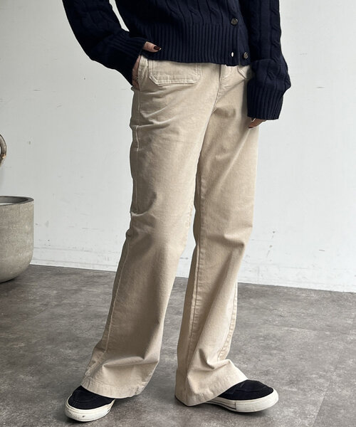 CPCM（シーピーシーエム）の「ストレッチコーデュロイフレアパンツ（その他パンツ・レディース・ブラック/ブラウン/アイボリー・SMALL/MEDIUM）」の10枚目の写真