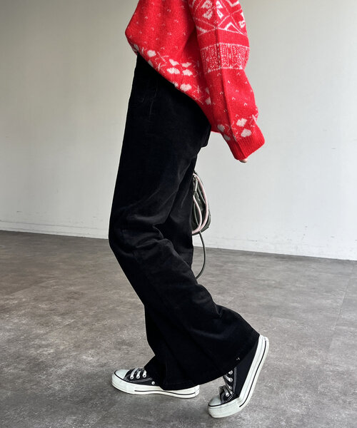 CPCM（シーピーシーエム）の「ストレッチコーデュロイフレアパンツ（その他パンツ・レディース・ブラック/ブラウン/アイボリー・SMALL/MEDIUM）」の12枚目の写真