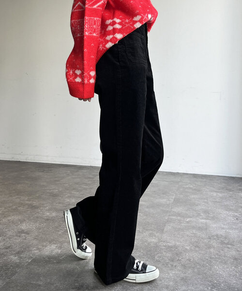 CPCM（シーピーシーエム）の「ストレッチコーデュロイフレアパンツ（その他パンツ・レディース・ブラック/ブラウン/アイボリー・SMALL/MEDIUM）」の13枚目の写真