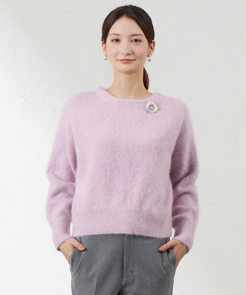 AMACA ￼￼￼￼セーター (40)アマカ セール】へアリー2WAYニット（ニット/セーター）｜AMACA