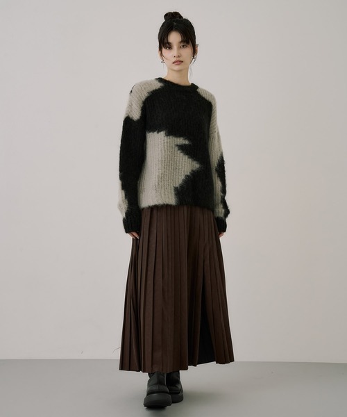 セール】【残りわずか！】ランダムモチーフモヘアニット｜冬服（ニット