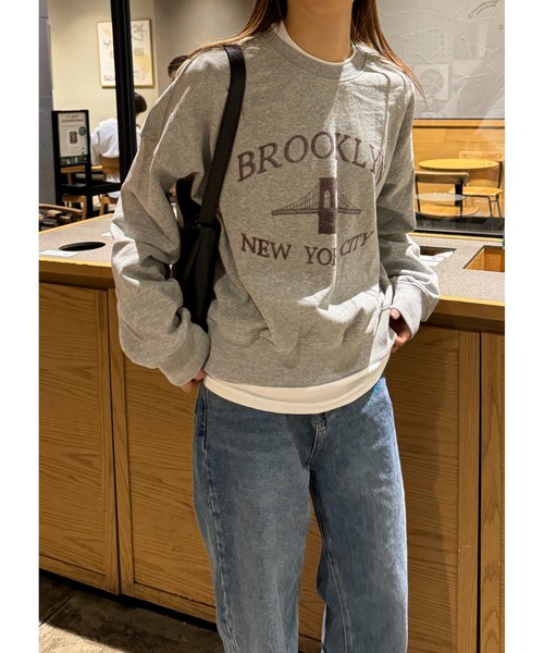 Sorriso（ソリッソ）の「フロントデザイン トレーナー（スウェット・レディース・グレー・FREE）」の5枚目の写真