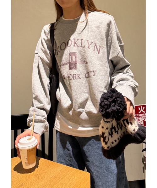 Sorriso（ソリッソ）の「フロントデザイン トレーナー（スウェット・レディース・グレー・FREE）」の6枚目の写真