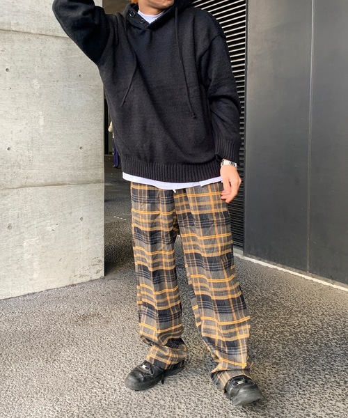 link lot(リンクロット)の「ハーフボタンプルオーバーニット(パーカー・メンズ・グレー/ブラック・M/L)」の14枚目の写真