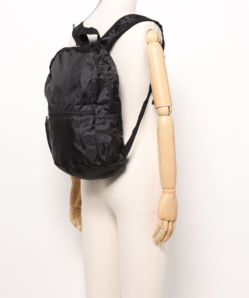 FOUND GOOD（ファウンドグッド）の「パッカブルミニリュック（バックパック/リュック・レディース・ブラック系/オレンジ系・フリー）」の7枚目の写真