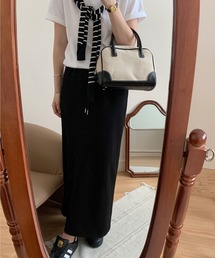 B'day（ビーデイ）の「【 B'day / ビーデー 】ウエストゴムスウェットスリット入り ナロースカート（スカート）」