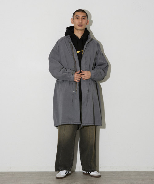 JOURNAL STANDARD（ジャーナルスタンダード）の「フィッシュテールコート ガーメントダイ（モッズコート・メンズ・ブラック/チャコールグレー/ライトグレー・SMALL/MEDIUM/LARGE）」の11枚目の写真