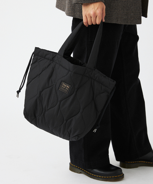 TAION（タイオン）の「TAION / タイオン ミリタリー ダウントートバッグM（ショルダーバッグ・メンズ・カーキ/ブラック/スミクロ・FREE）」の11枚目の写真