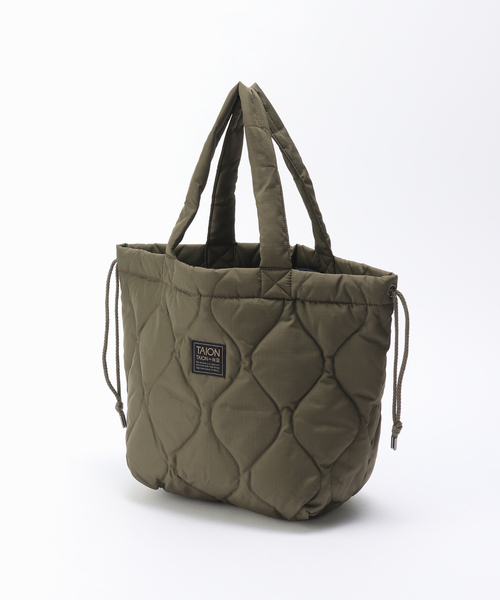 TAION（タイオン）の「TAION / タイオン ミリタリー ダウントートバッグM（ショルダーバッグ・メンズ・カーキ/ブラック/スミクロ・FREE）」の22枚目の写真