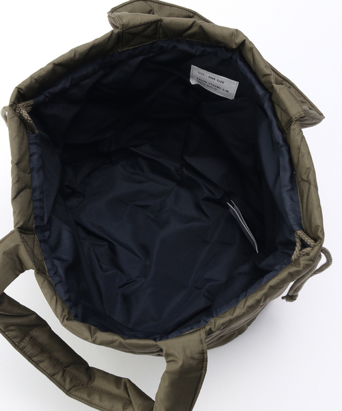 TAION（タイオン）の「TAION / タイオン ミリタリー ダウントートバッグM（ショルダーバッグ・メンズ・カーキ/ブラック/スミクロ・FREE）」の14枚目の写真