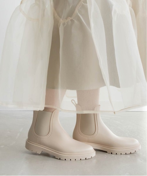 RANDA（ランダ）の「サイドゴアレインブーツ（レインシューズ・レディース・ブラック/アイボリー・LL/S/M/L）」の19枚目の写真