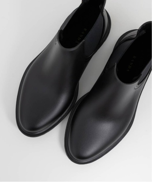 RANDA（ランダ）の「サイドゴアレインブーツ（レインシューズ・レディース・ブラック/アイボリー・LL/S/M/L）」の12枚目の写真