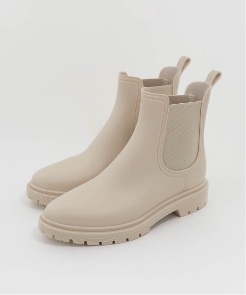 RANDA（ランダ）の「サイドゴアレインブーツ（レインシューズ・レディース・ブラック/アイボリー・LL/S/M/L）」の7枚目の写真