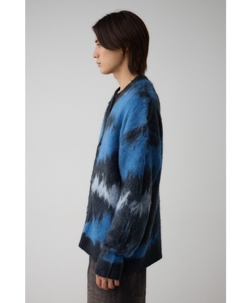 AZUL by moussy（アズールバイマウジー）の「総柄モヘアライクカーディガン（カーディガン/ボレロ・メンズ・ボルドー/ネイビー/ブラック系その他/ブラウン系その他/グレー系その他・FREE）」の18枚目の写真