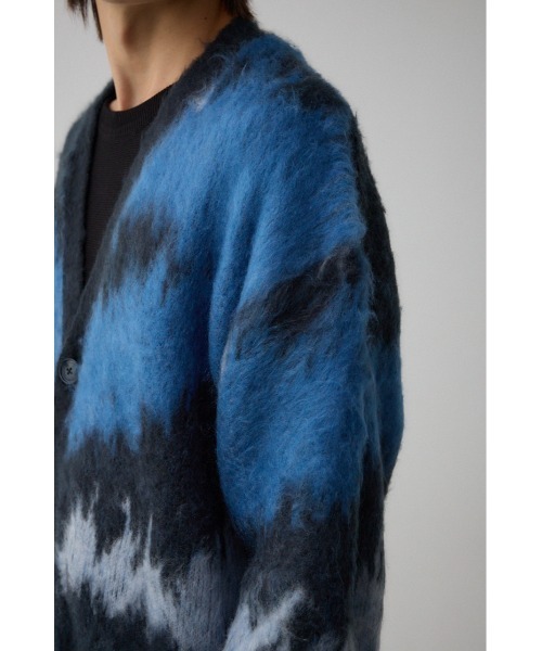 AZUL by moussy（アズールバイマウジー）の「総柄モヘアライクカーディガン（カーディガン/ボレロ・メンズ・ボルドー/ネイビー/ブラック系その他/ブラウン系その他/グレー系その他・FREE）」の15枚目の写真