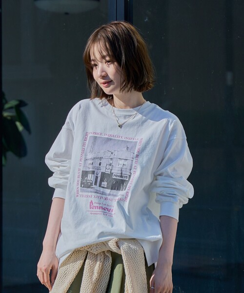 PENNEYS（ぺニーズ）の「Penneys（ぺニーズ）別注フォトプリントロングスリーブＴシャツ（Tシャツ/カットソー・レディース・オフホワイト/その他1/その他2・M/L）」の11枚目の写真