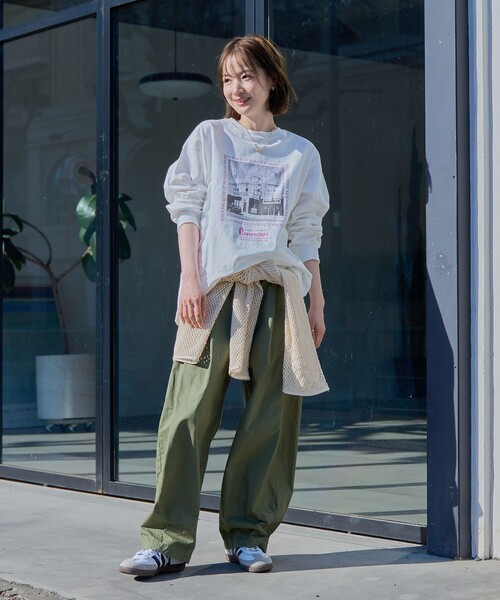 PENNEYS（ぺニーズ）の「Penneys（ぺニーズ）別注フォトプリントロングスリーブＴシャツ（Tシャツ/カットソー・レディース・オフホワイト/その他1/その他2・M/L）」の14枚目の写真