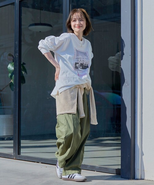 PENNEYS（ぺニーズ）の「Penneys（ぺニーズ）別注フォトプリントロングスリーブＴシャツ（Tシャツ/カットソー・レディース・オフホワイト/その他1/その他2・M/L）」の16枚目の写真