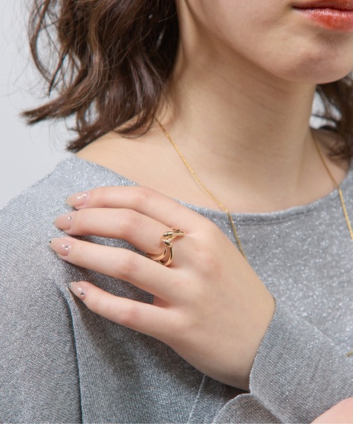 COLONY 2139（コロニートゥーワンスリーナイン）の「2WAYコネクトダブルリング（リング・レディース・シルバー/ゴールド・FREE）」の8枚目の写真