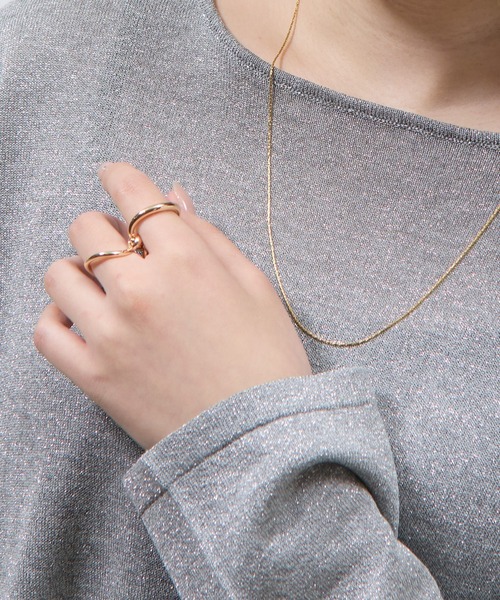 COLONY 2139（コロニートゥーワンスリーナイン）の「2WAYコネクトダブルリング（リング・レディース・シルバー/ゴールド・FREE）」の9枚目の写真