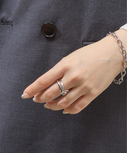 COLONY 2139（コロニートゥーワンスリーナイン）の「2WAYコネクトダブルリング（リング・レディース・シルバー/ゴールド・FREE）」の5枚目の写真