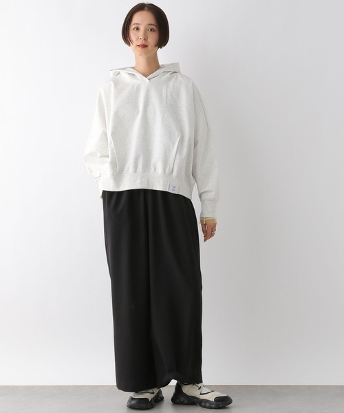 LEPSIM（レプシィム）の「裾タックパーカー　288742（パーカー・レディース・イエロー/ネイビー/杢グレー・FREE）」の4枚目の写真