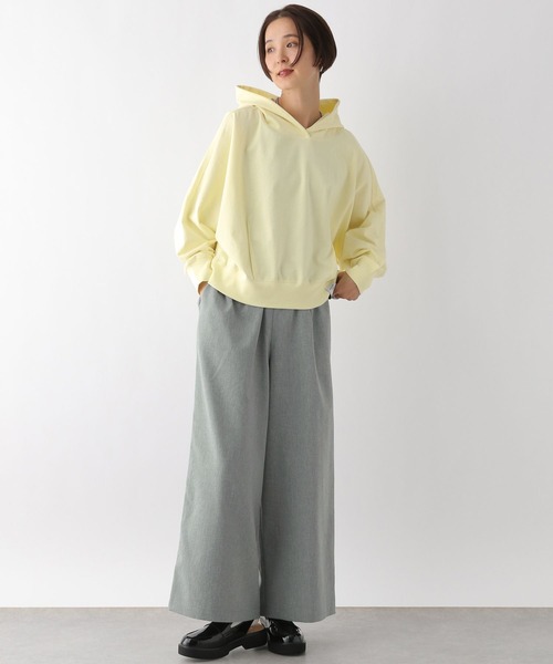 LEPSIM（レプシィム）の「裾タックパーカー　288742（パーカー・レディース・イエロー/ネイビー/杢グレー・FREE）」の10枚目の写真