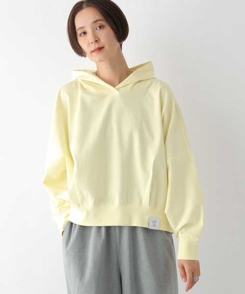 LEPSIM（レプシィム）の「裾タックパーカー　288742（パーカー・レディース・イエロー/ネイビー/杢グレー・FREE）」の12枚目の写真