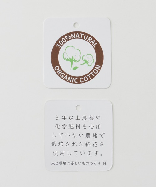 Honeys(ハニーズ)の「オーガニックVネックT(Tシャツ/カットソー・レディース・ブラック/サックスブルー/ホワイト×ブラック/ミント・M/LL/L)」の5枚目の写真