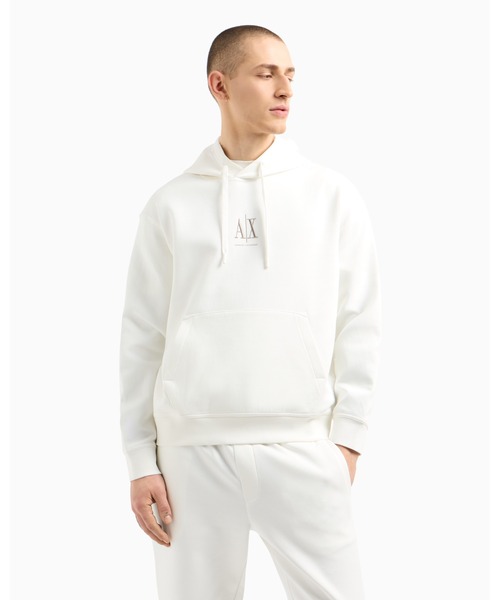 ARMANI EXCHANGE（アルマーニエクスチェンジ）の「【A|X アルマーニ エクスチェンジ】ICON フーデッドスウェットパーカー（スウェット・メンズ・ブラック/ホワイト・XX-LARGE/X-LARGE/MEDIUM/LARGE/X-SMALL/SMALL）」の22枚目の写真