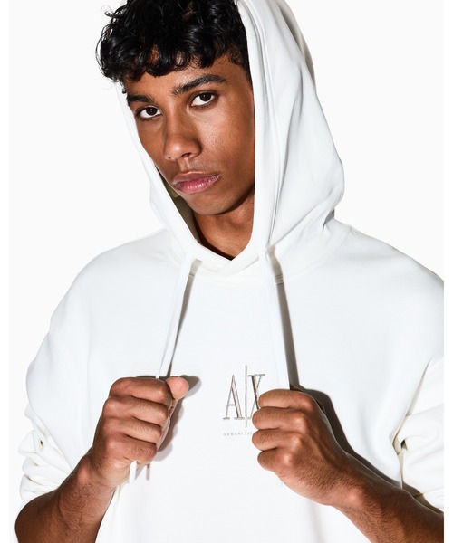 ARMANI EXCHANGE（アルマーニエクスチェンジ）の「【A|X アルマーニ エクスチェンジ】ICON フーデッドスウェットパーカー（スウェット・メンズ・ブラック/ホワイト・XX-LARGE/X-LARGE/MEDIUM/LARGE/X-SMALL/SMALL）」の20枚目の写真