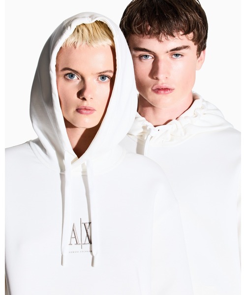 A|X アルマーニ エクスチェンジ】ICON フーデッドスウェットパーカー