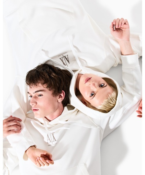 A|X アルマーニ エクスチェンジ】ICON フーデッドスウェットパーカー