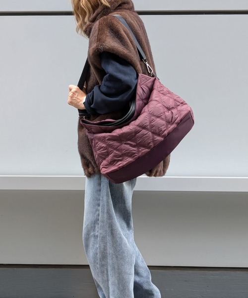 Scrap Book（スクラップブック）の「【Scrap Book】キルトボンディングショルダーバッグ（ショルダーバッグ・レディース・グレー/ブラック/ベージュ/ブラウン・FREE）」の22枚目の写真