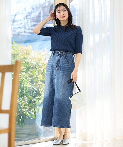 セール】フロントスリットデニムスカート（スカート）｜ANY（エニィ