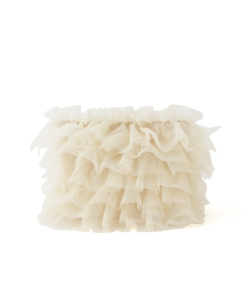 ROPE' PICNIC(ロペピクニック)の「キラキラシアーフリルチェーンショルダーバッグ(ショルダーバッグ・レディース・ライトグレー/ブラック/キナリ・FREE)」の20枚目の写真