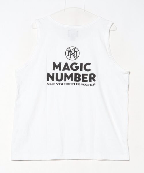 MAGIC NUMBER(マジック ナンバー)の「【MAGIC NUMBER】 STOCK LOGO US COTTON TANK ストックロゴユーエスコットンタンク(タンクトップ・メンズ・ネイビー/オフホワイト・MEDIUM/LARGE/X-LARGE)」の11枚目の写真