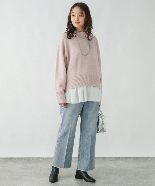 GLOBAL WORK（グローバルワーク）の「GOODデニムフレアパンツ/209743（デニムパンツ・レディース・ネイビー/ブルー/ライトブルー・X-SMALL/XX-LARGE/LARGE/SMALL/MEDIUM/X-LARGE）」の18枚目の写真