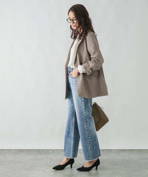 GLOBAL WORK（グローバルワーク）の「GOODデニムフレアパンツ/209743（デニムパンツ・レディース・ネイビー/ブルー/ライトブルー・X-SMALL/XX-LARGE/LARGE/SMALL/MEDIUM/X-LARGE）」の14枚目の写真