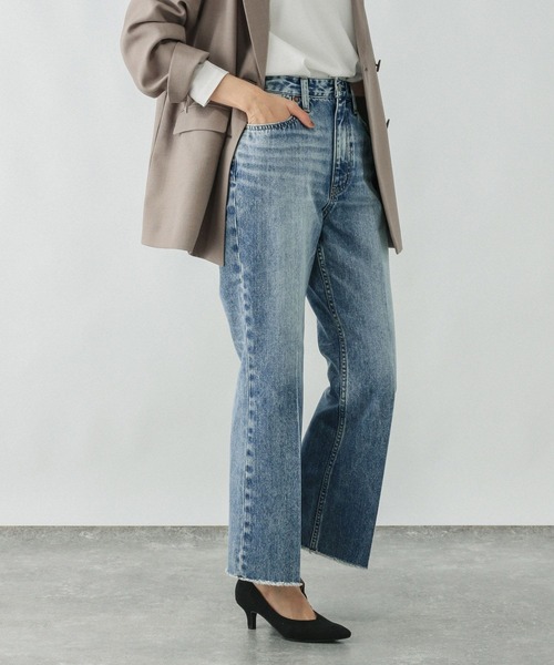 GLOBAL WORK（グローバルワーク）の「GOODデニムフレアパンツ/209743（デニムパンツ・レディース・ネイビー/ブルー/ライトブルー・X-SMALL/XX-LARGE/LARGE/SMALL/MEDIUM/X-LARGE）」の17枚目の写真