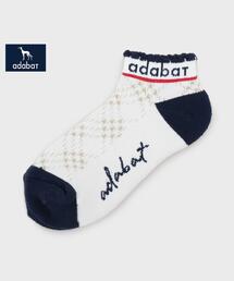 adabat | 【新レーベル ADABAT NAVY】アンクルロゴベリーショートソックス(ソックス/靴下)
