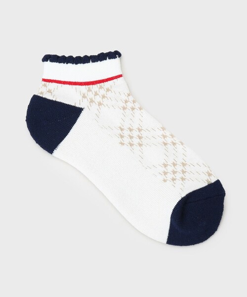 adabat（アダバット）の「【新レーベル ADABAT NAVY】アンクルロゴベリーショートソックス（ソックス/靴下・レディース・レッド系5/ブラック系3/ホワイト系4・00）」の5枚目の写真