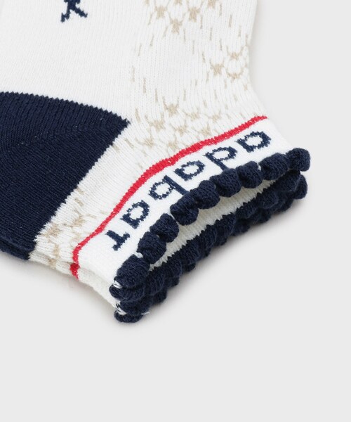 adabat（アダバット）の「【新レーベル ADABAT NAVY】アンクルロゴベリーショートソックス（ソックス/靴下・レディース・レッド系5/ブラック系3/ホワイト系4・00）」の6枚目の写真