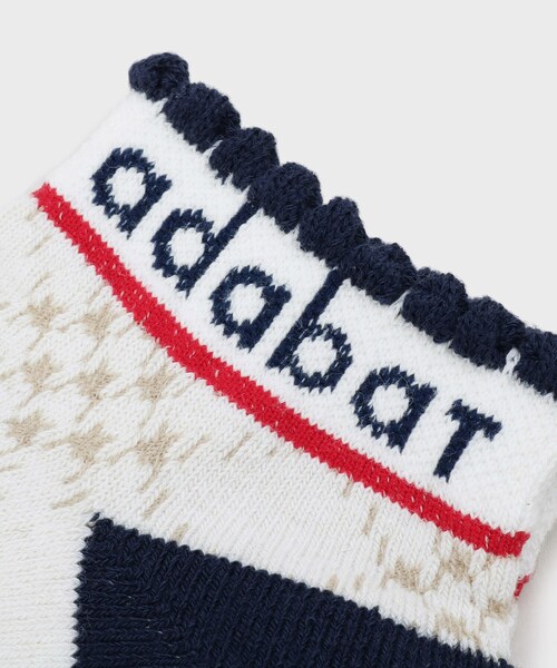 adabat（アダバット）の「【新レーベル ADABAT NAVY】アンクルロゴベリーショートソックス（ソックス/靴下・レディース・レッド系5/ブラック系3/ホワイト系4・00）」の8枚目の写真