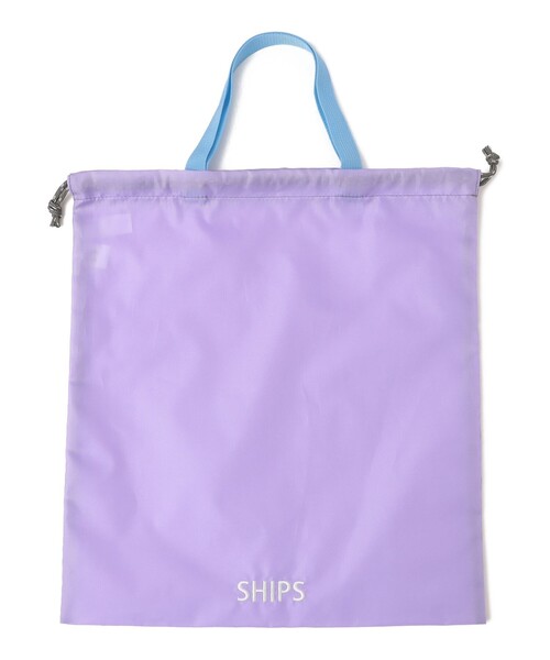 SHIPS(シップス)の「SHIPS KIDS:巾着 2点セット(ショルダーバッグ・キッズ・ラベンダー/ネイビー/ブルー・ONE SIZE)」の6枚目の写真